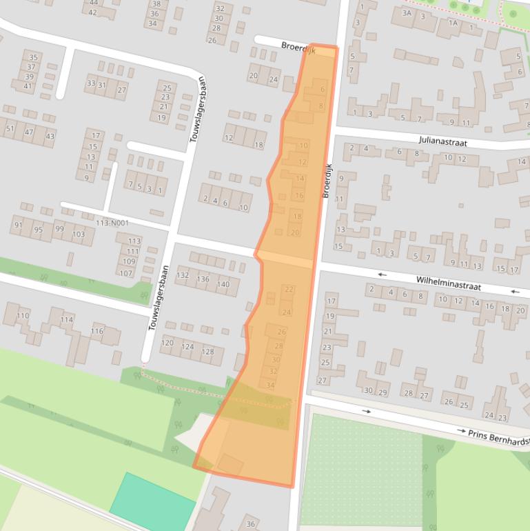 Kaart van postcodegebied 7081CZ.