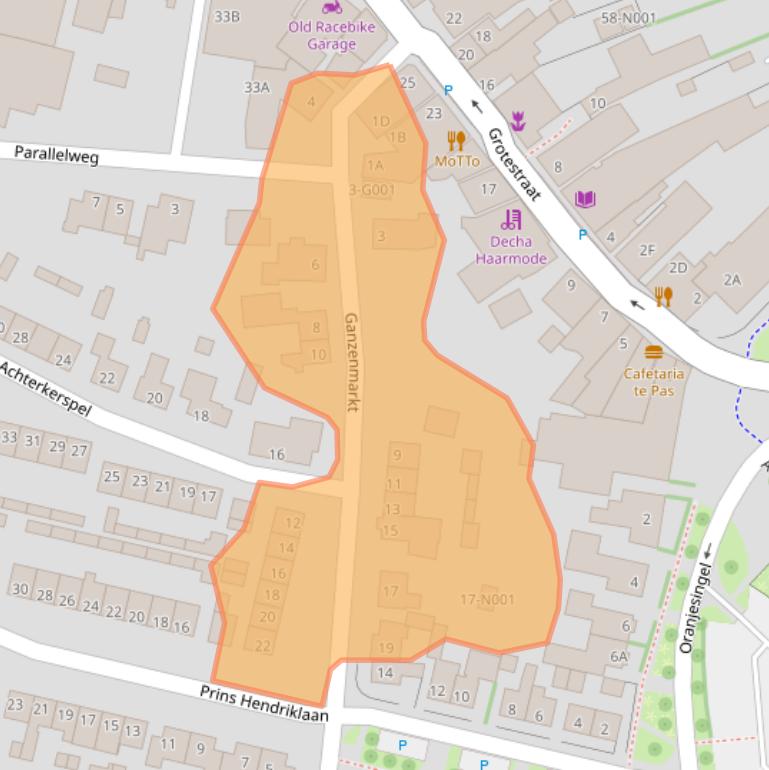 Kaart van postcodegebied 7081DA.