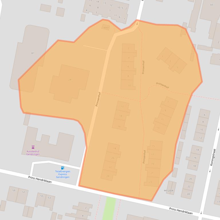 Kaart van postcodegebied 7081DG.