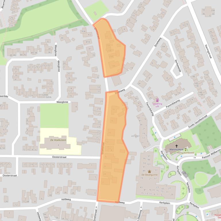 Kaart van postcodegebied 7081DJ.