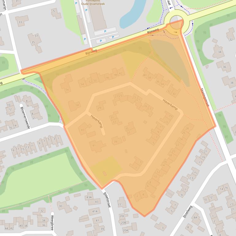 Kaart van postcodegebied 7081DL.