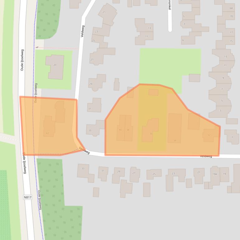 Kaart van postcodegebied 7081DV.