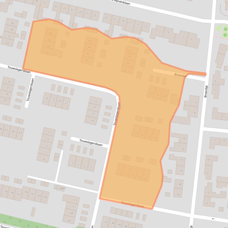 Kaart van postcodegebied 7081EL.