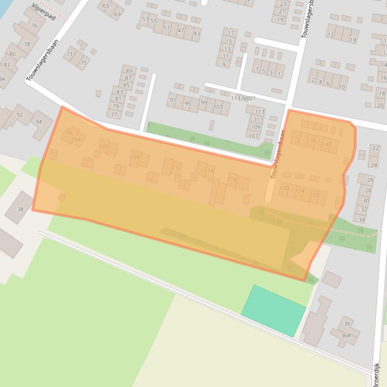 Kaart van postcodegebied 7081EN.