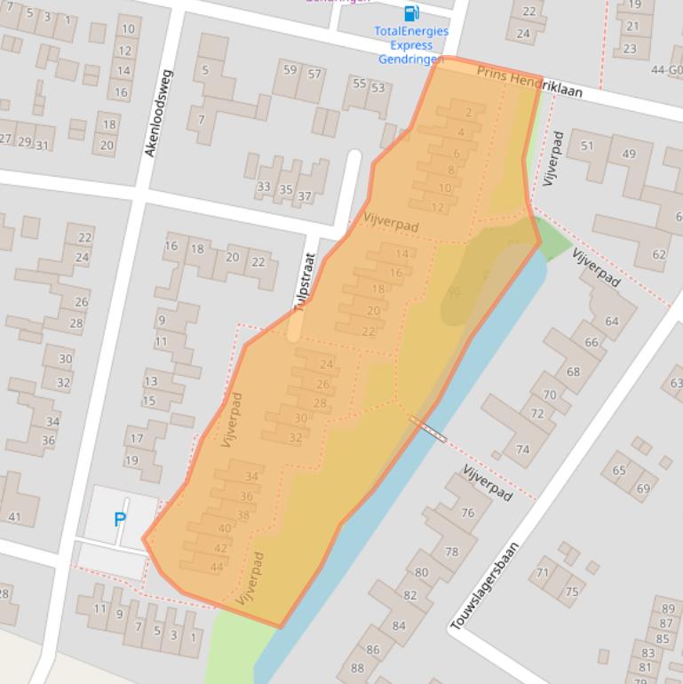 Kaart van postcodegebied 7081ET.