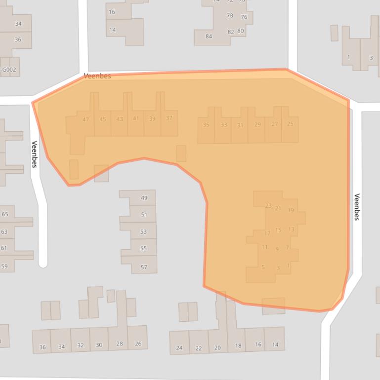 Kaart van postcodegebied 7081GK.