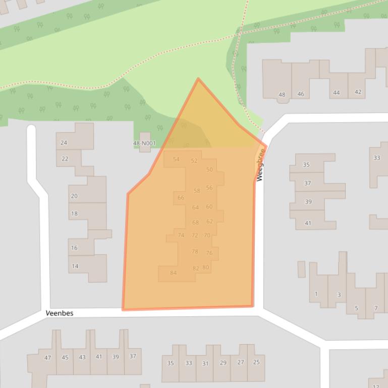 Kaart van postcodegebied 7081GV.