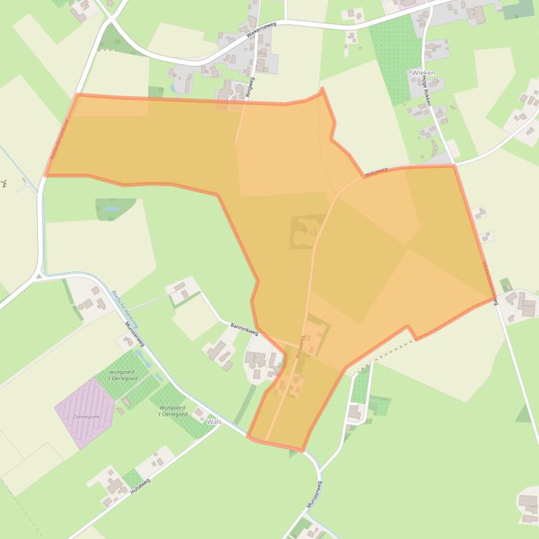 Kaart van postcodegebied 7081HE.