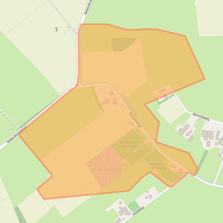 Kaart van postcodegebied 7081HJ.