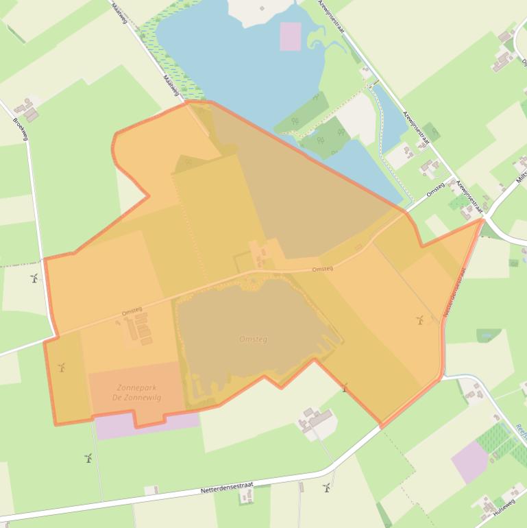 Kaart van postcodegebied 7081HK.