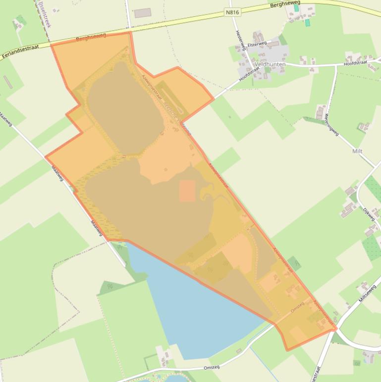 Kaart van postcodegebied 7081HL.