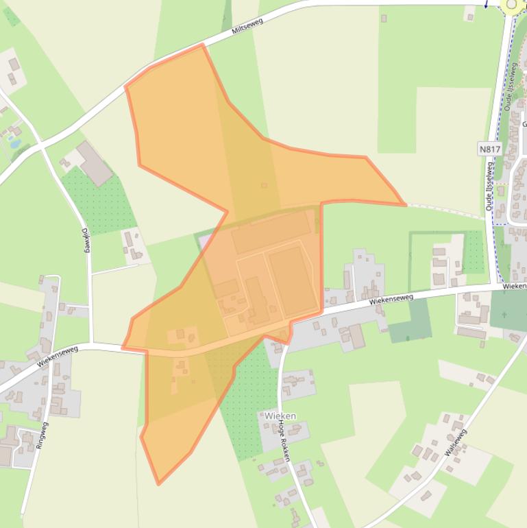 Kaart van postcodegebied 7081HS.