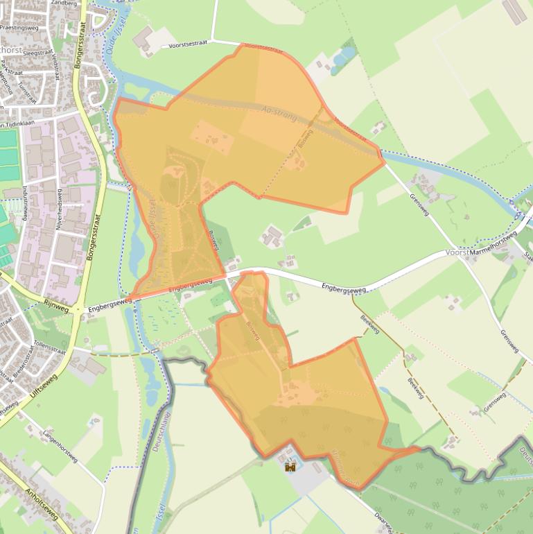Kaart van postcodegebied 7083AB.