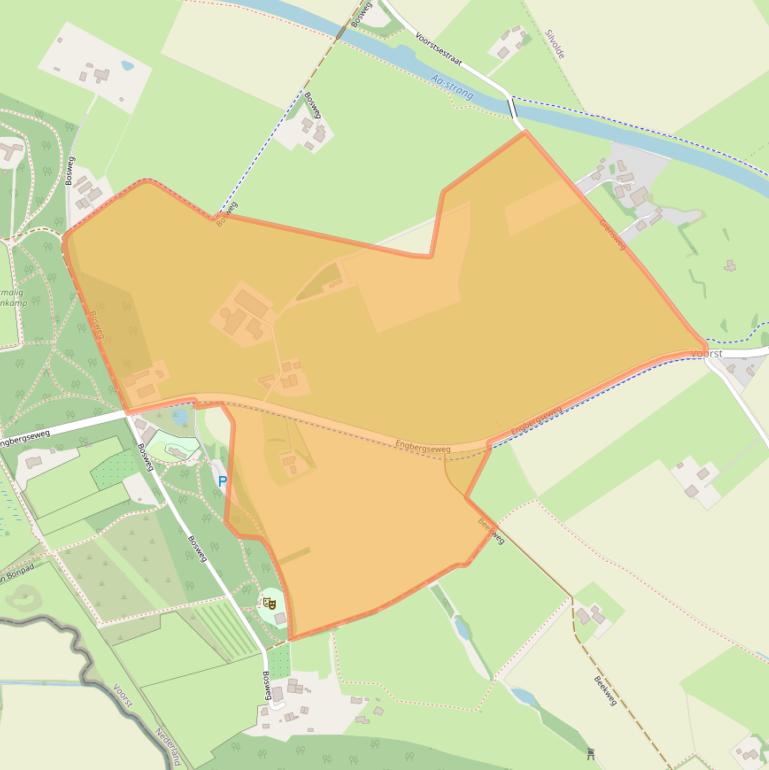 Kaart van postcodegebied 7083AC.