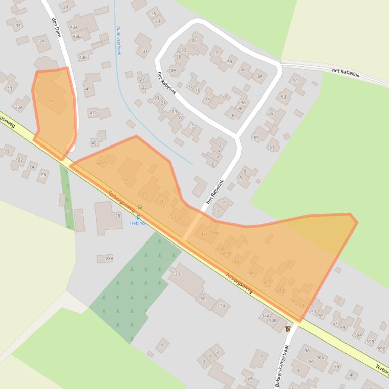 Kaart van postcodegebied 7084AC.