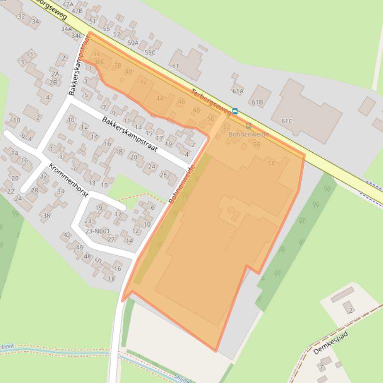 Kaart van postcodegebied 7084AE.