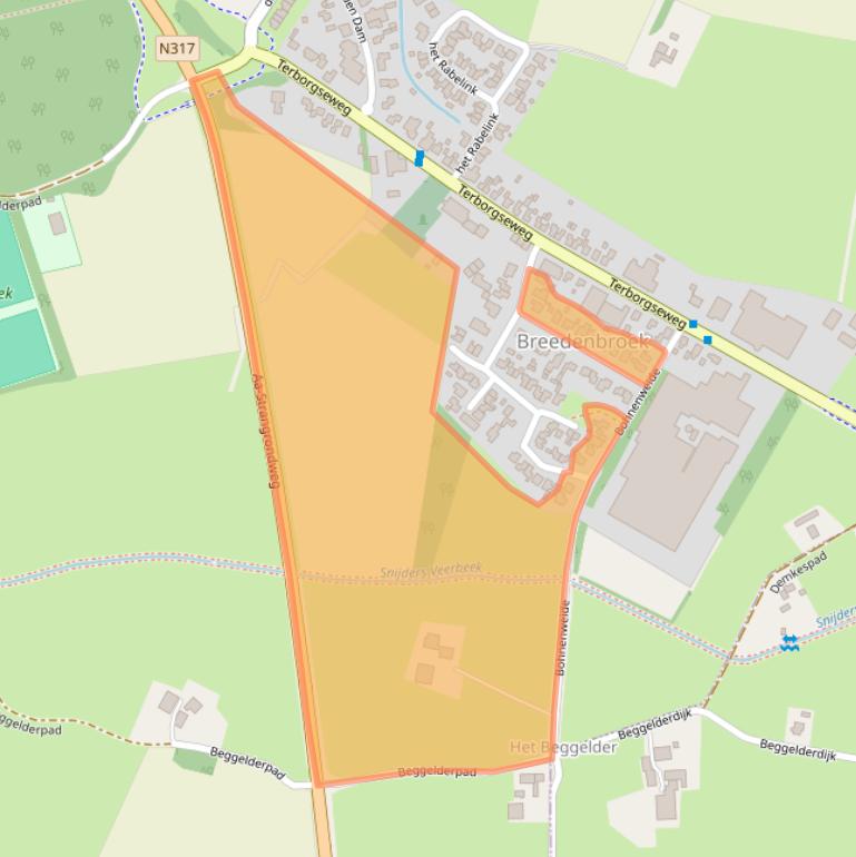 Kaart van postcodegebied 7084AG.