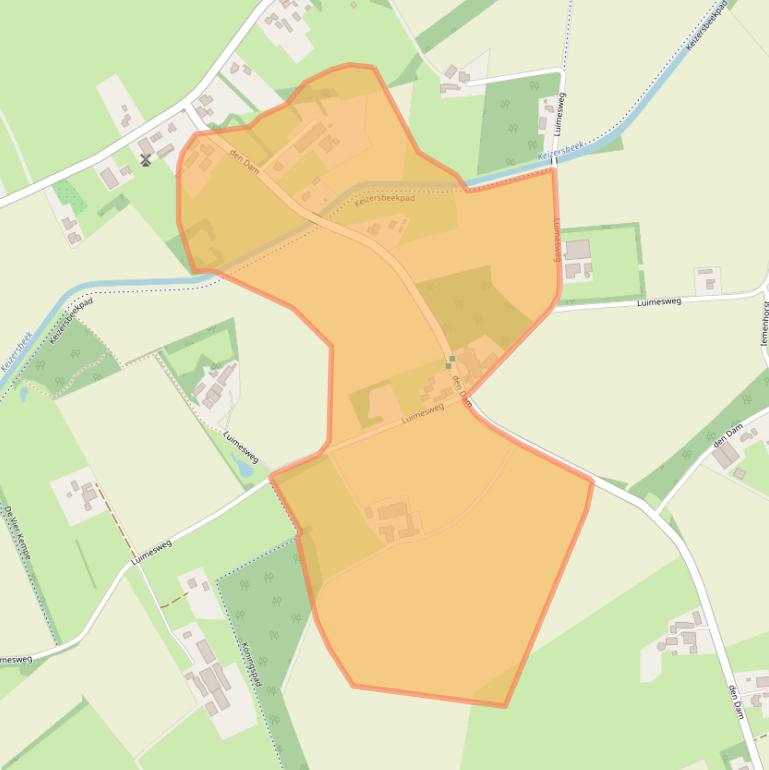 Kaart van postcodegebied 7084AT.