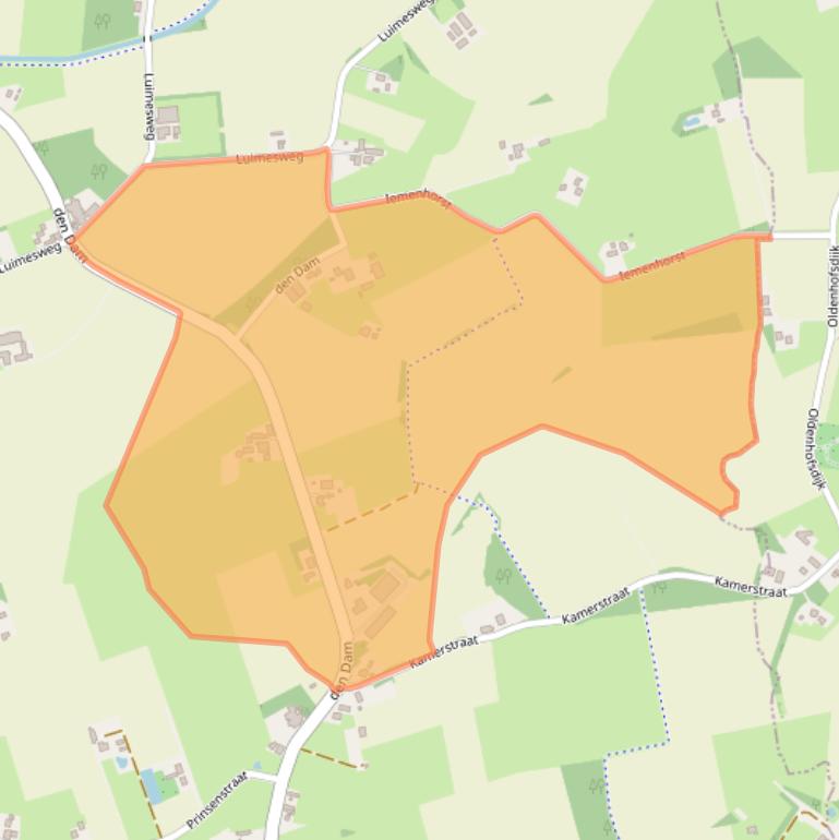 Kaart van postcodegebied 7084BH.