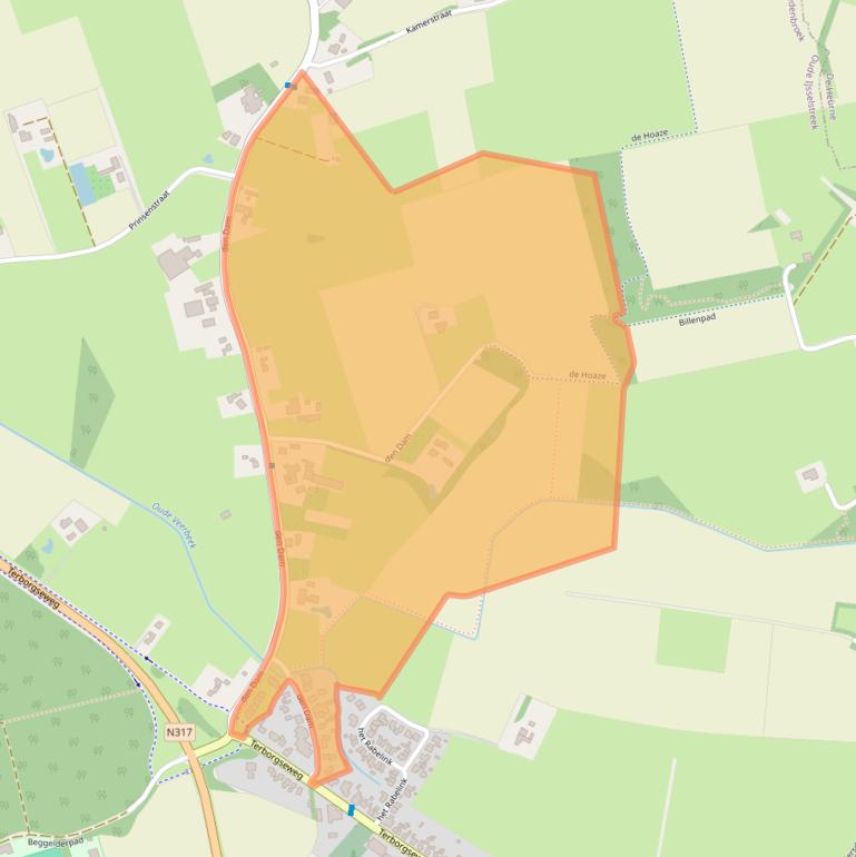 Kaart van postcodegebied 7084BL.