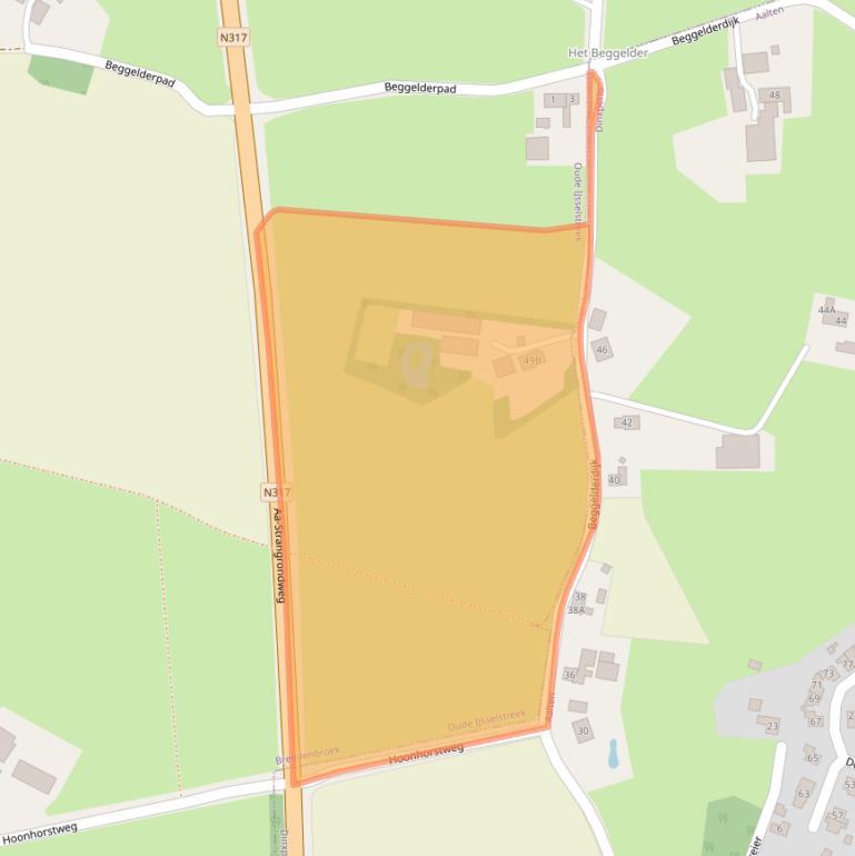 Kaart van postcodegebied 7084BR.