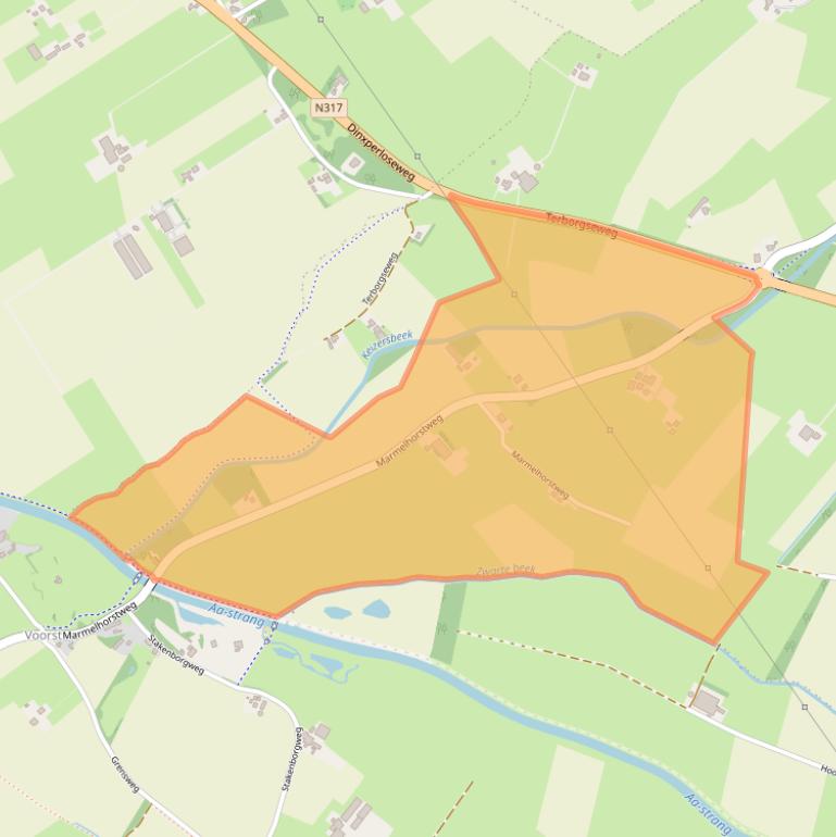 Kaart van postcodegebied 7084BZ.