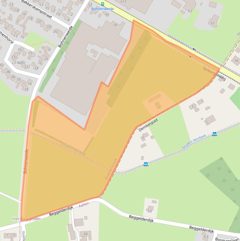 Kaart van postcodegebied 7084CD.