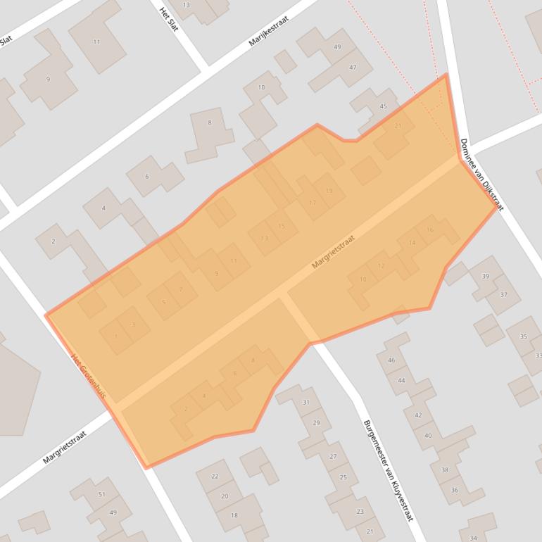 Kaart van postcodegebied 7091AR.