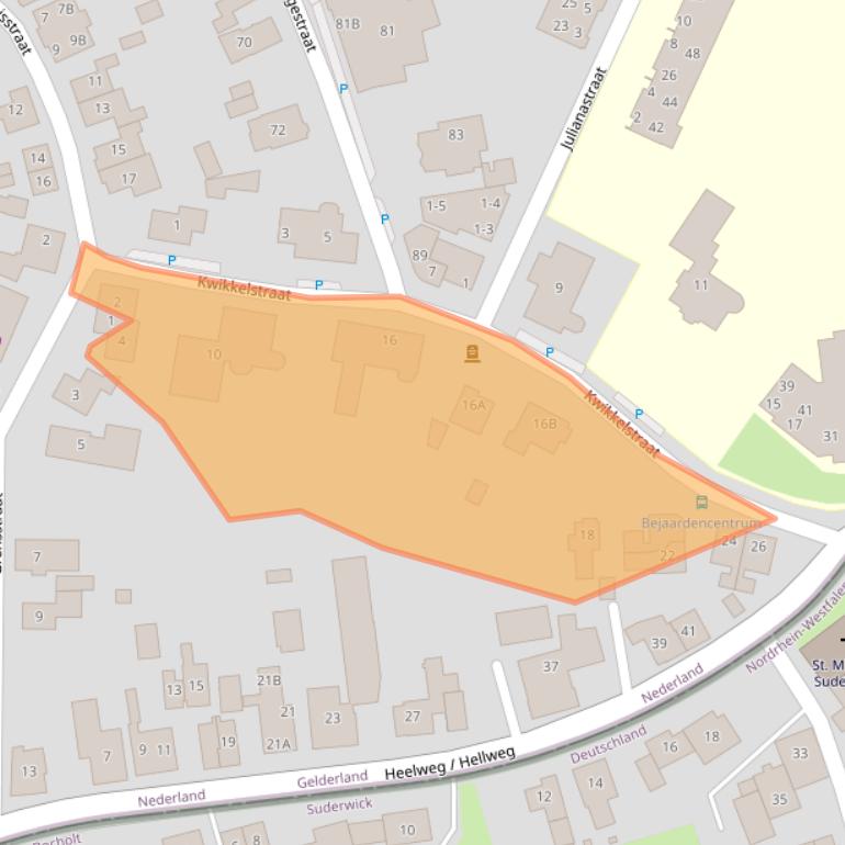 Kaart van postcodegebied 7091BW.