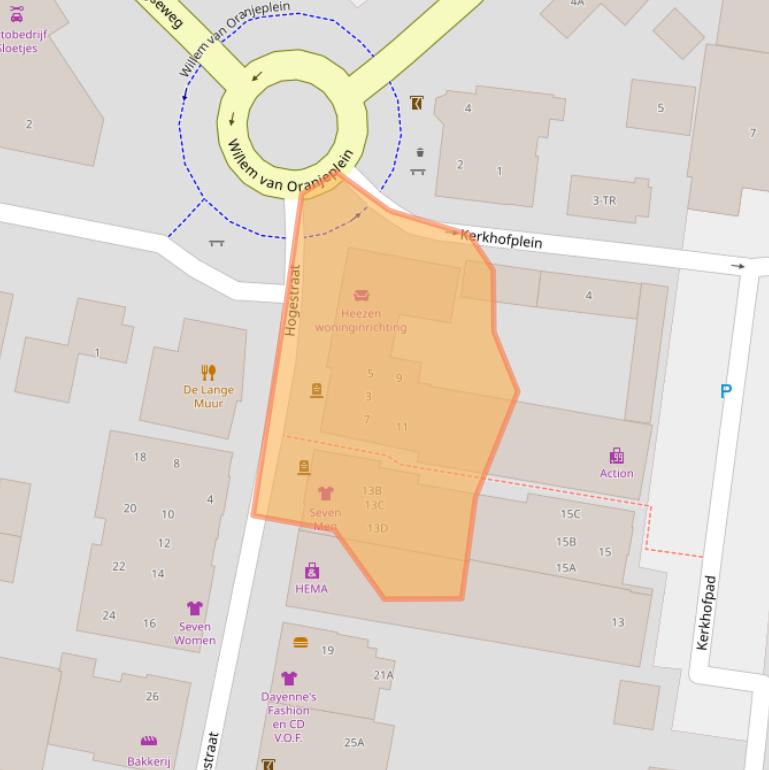 Kaart van postcodegebied 7091CA.