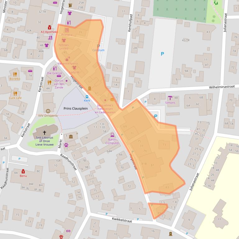 Kaart van postcodegebied 7091CC.