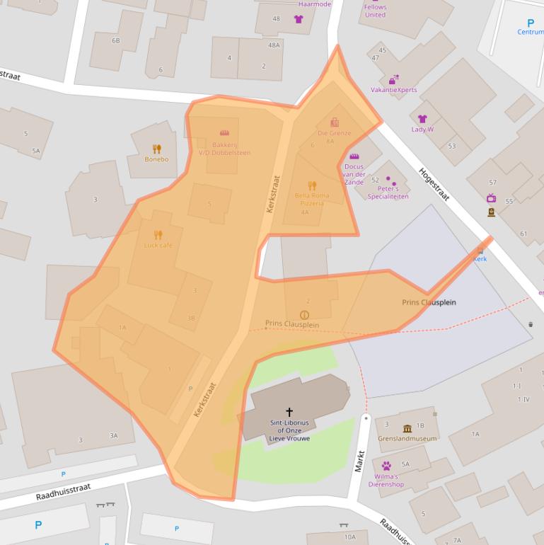 Kaart van postcodegebied 7091CH.