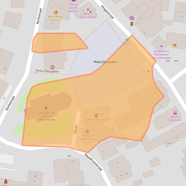 Kaart van postcodegebied 7091CJ.