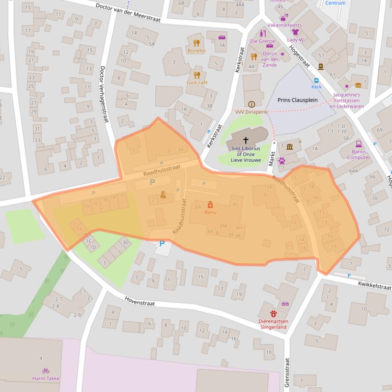 Kaart van postcodegebied 7091CK.