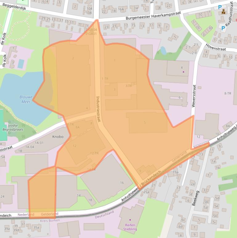 Kaart van postcodegebied 7091DC.