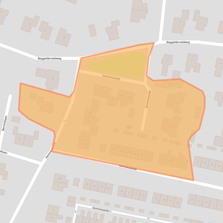 Kaart van postcodegebied 7091DN.