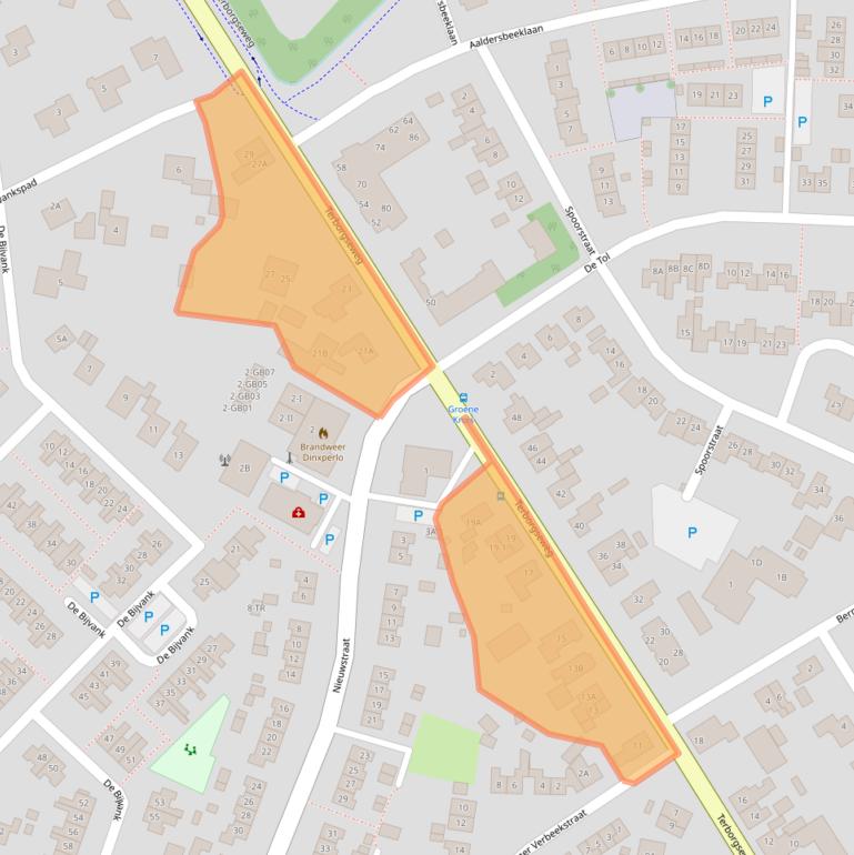 Kaart van postcodegebied 7091DR.