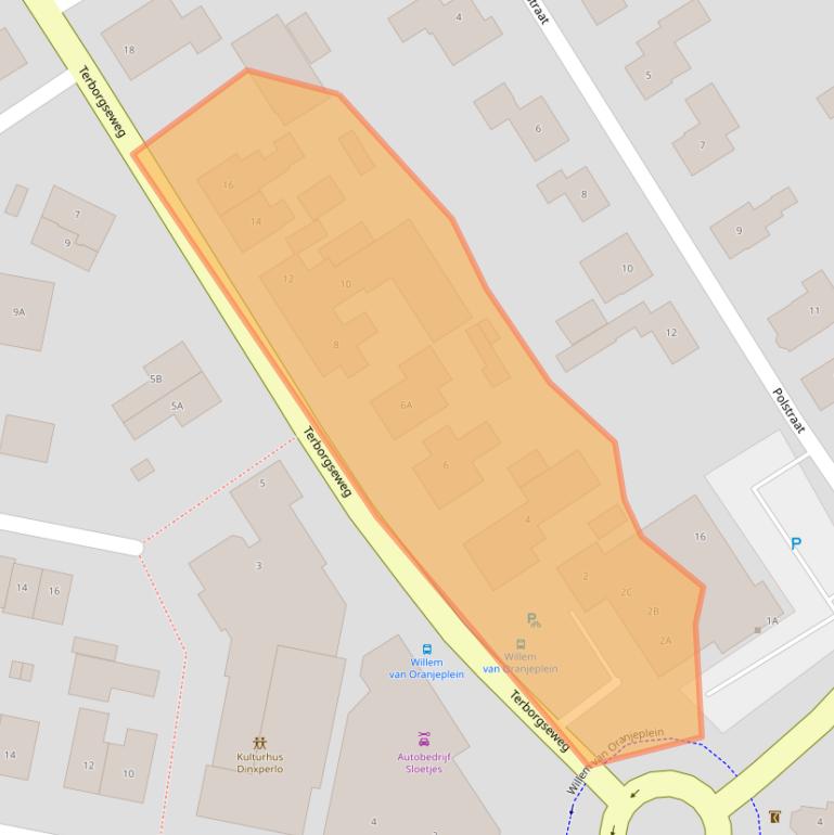 Kaart van postcodegebied 7091DS.