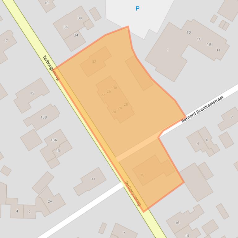 Kaart van postcodegebied 7091DT.