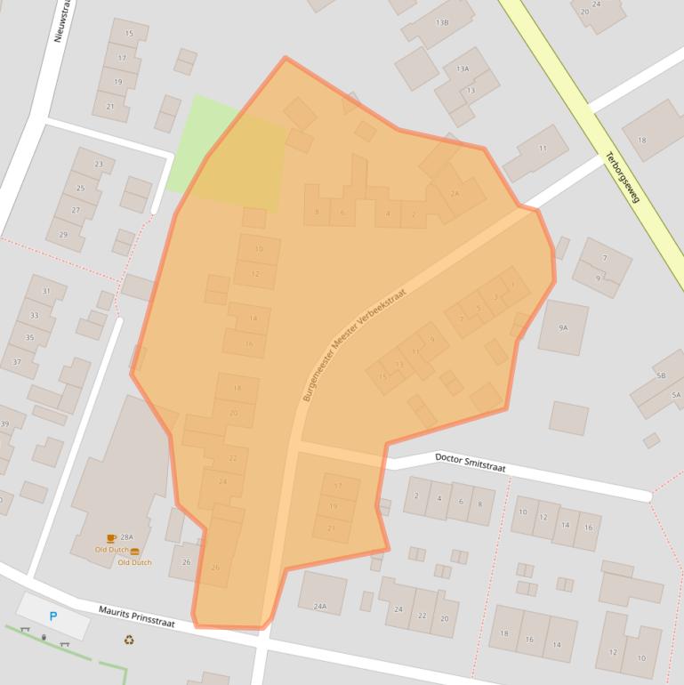 Kaart van postcodegebied 7091DV.