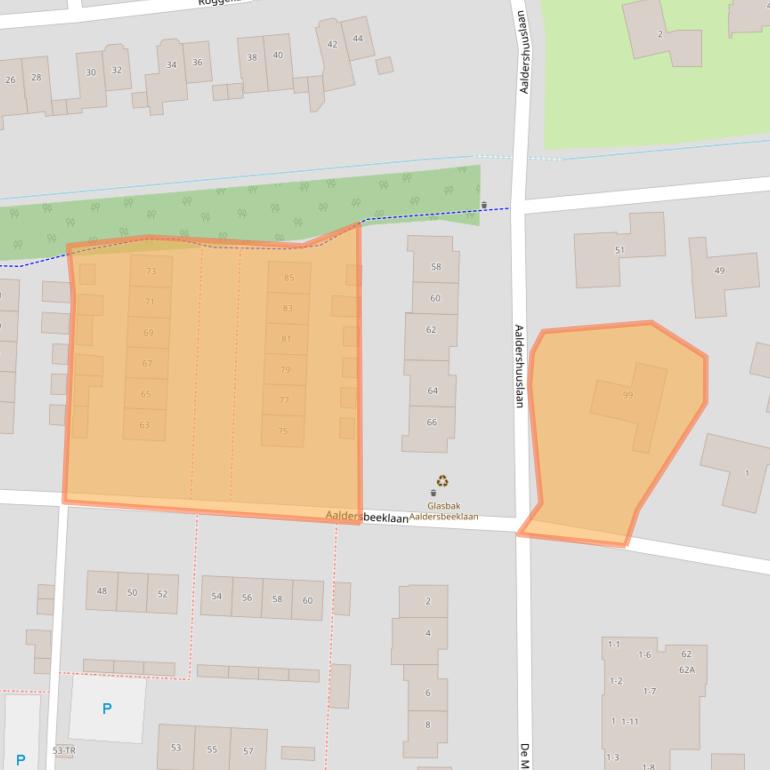 Kaart van postcodegebied 7091EC.