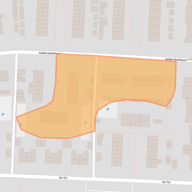 Kaart van postcodegebied 7091EH.