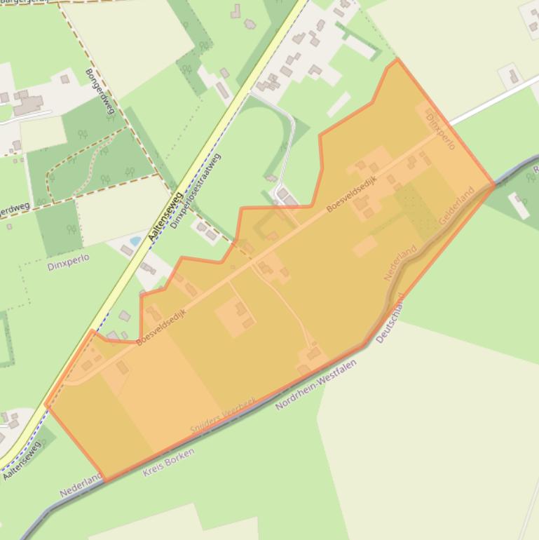 Kaart van postcodegebied 7091EN.