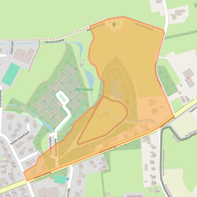 Kaart van postcodegebied 7091ES.