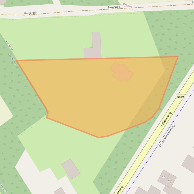 Kaart van postcodegebied 7091EZ.