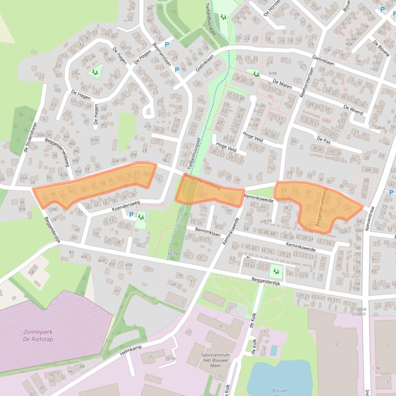 Kaart van postcodegebied 7091HL.