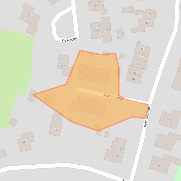 Kaart van postcodegebied 7091HZ.