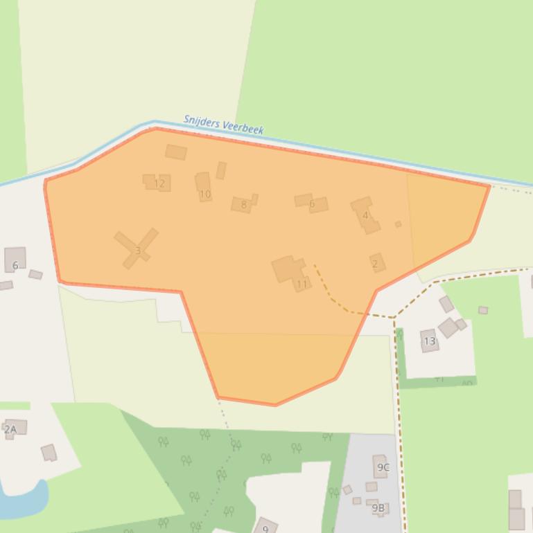 Kaart van postcodegebied 7091JB.