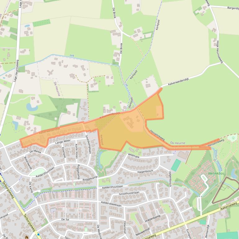 Kaart van postcodegebied 7091RN.