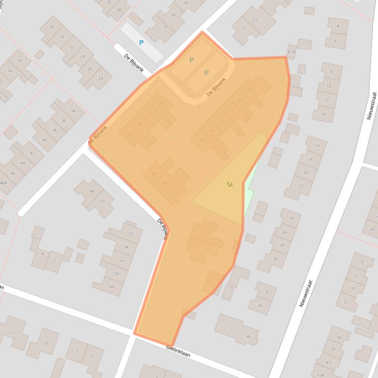 Kaart van postcodegebied 7091TB.